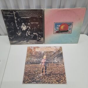 3 The Allman Brothers Band Vinyl: At Fillmore East Pink Label, Eat a Peach, B&S